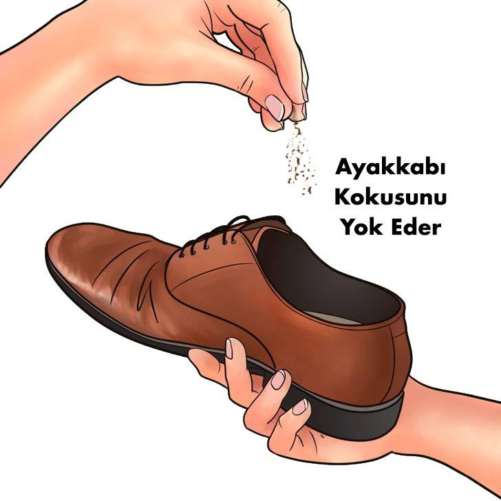 ayakkabı kokusunu yok eder